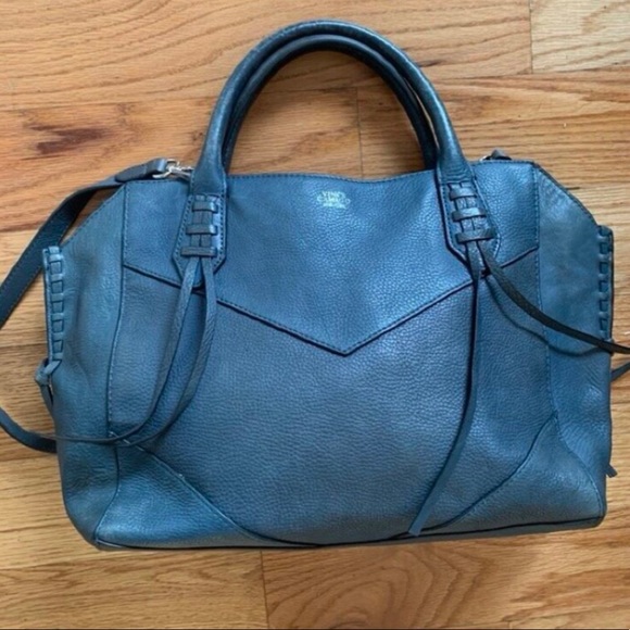 Vince Camuto leather satchel. - Picture 2 of 9